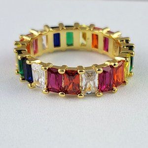 Gorgeous Rainbow Gemstone Ring